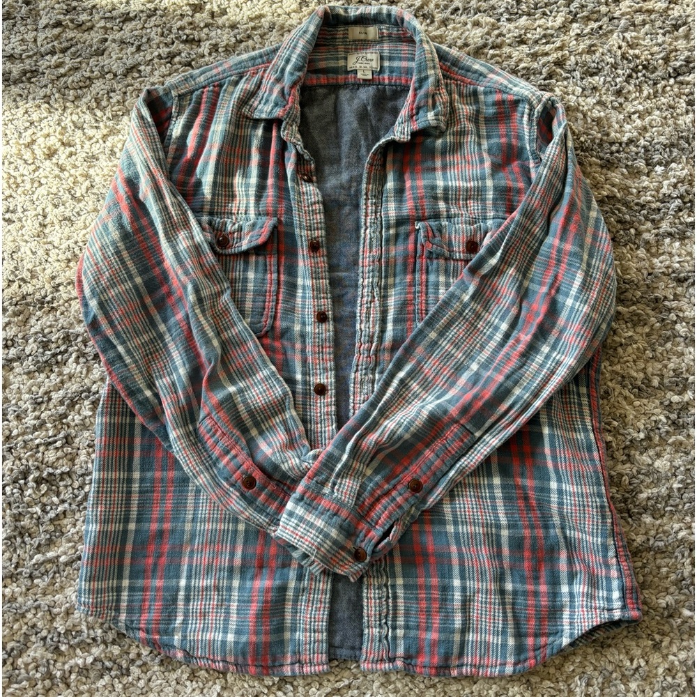 JCREW Slim chambray double-weave workshirt